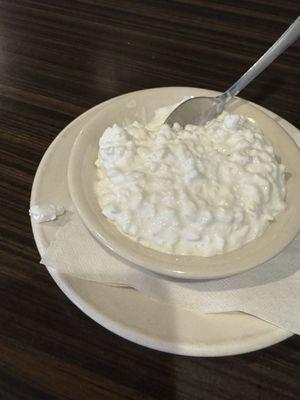 Hard plastic in cottage cheese