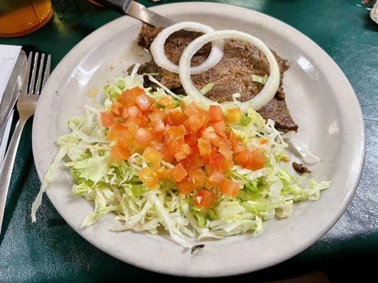 Baked Fajitas with a side salad.