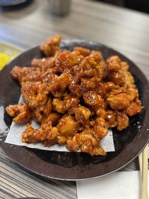 #17. Popcorn chicken with chili sauce