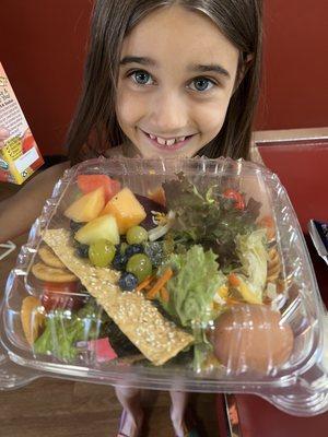 Fresh organic salad bar