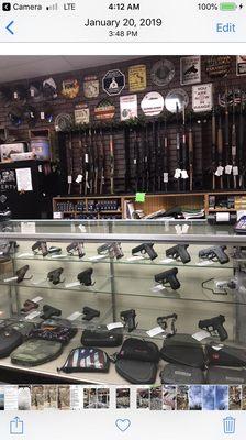 Part of our firearms selection