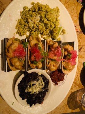 Cheese cake factory-the cauliflower tacos platter