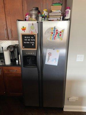 Fridge - is not only a food storage, but an art gallery!