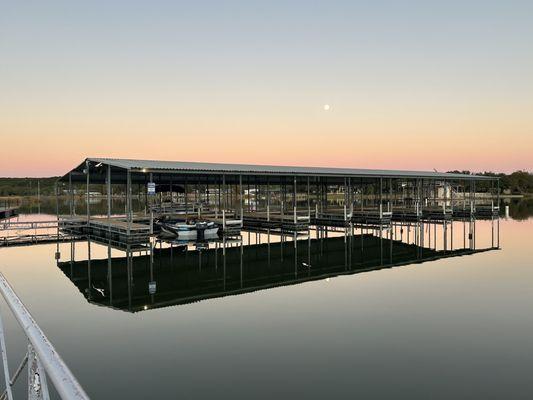 Boat slips available to rent.  There is a separate courtesy dock for restaurant customer boat parking.