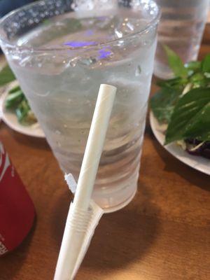 Paper straw, better than plastic :)