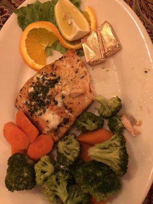 Salmon and veggies