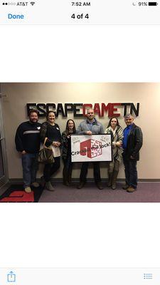 Whoo hoo!!! We escaped!