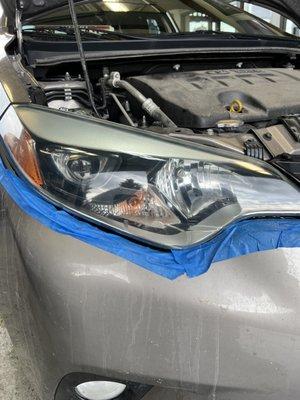 Restored headlight