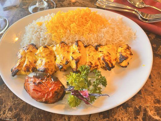 Chicken Breast Kabob Plate