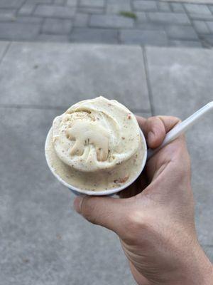 CARROT CAKE and a color changing spoon