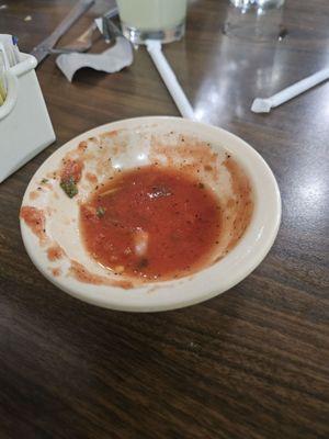 Yummy salsa is gone