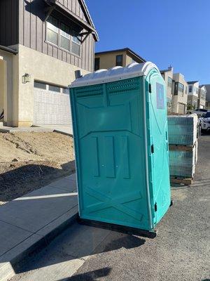 Portable restroom for construction