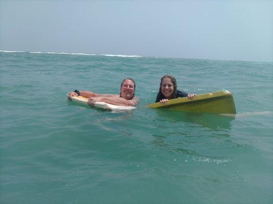 Bo & Shelley boogie boards