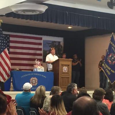 VFW Ceremony - Steve Todd 07/12/16