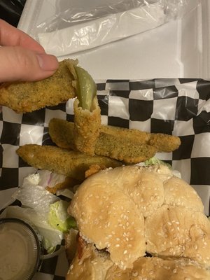 Spicy Fried Pickles