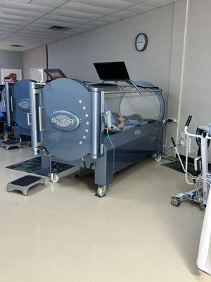 Hyperbaric chambers at Patriot Hyperbarics in Bethany Oklahoma