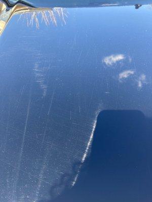 Scratches on my hood