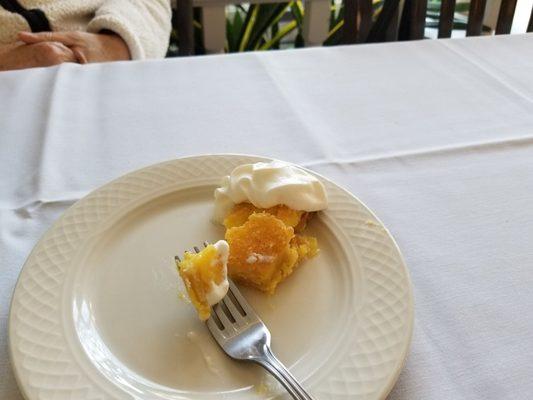 Lemon chess pie (what's left of it!!)