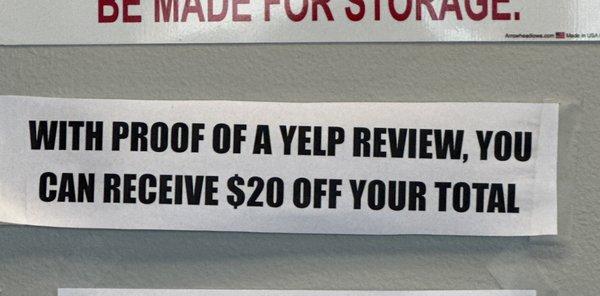 Everyone wants a discount, obviously, but this business really does an excellent job, in a timely fashion.