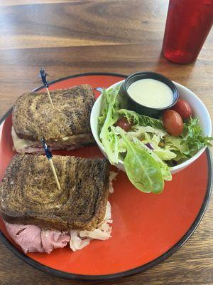 Ruben with side salad.