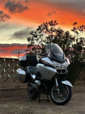 The bike in the beautiful Bisbee sunset