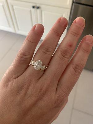 Custom ring guard made that fits perfectly with my solitaire engagement ring.