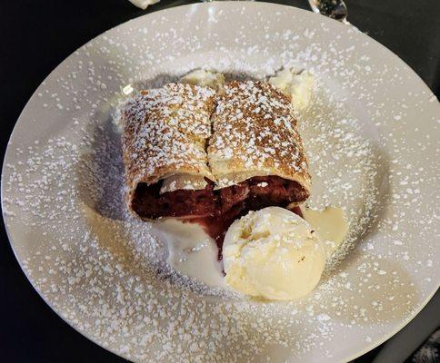 Cherry strudel