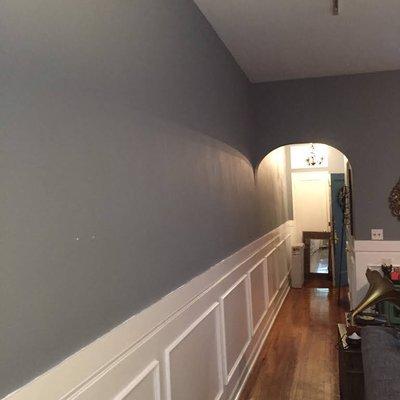 Wainscot molding remodeling