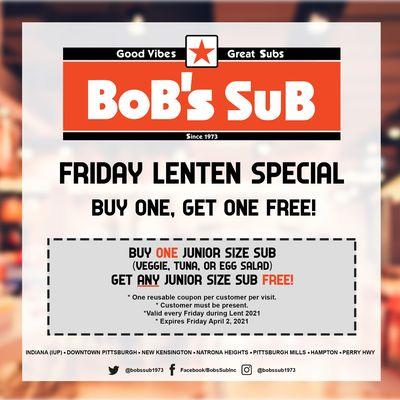 FRIDAY LENTEN SPECIAL! :)