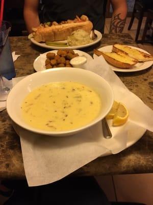 Loaded baked potato soup -without cheese per my request. Very delicious.