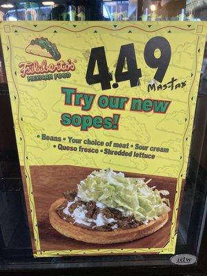 $4.49 Sopes