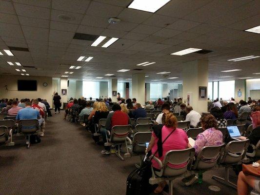 Large waiting room.