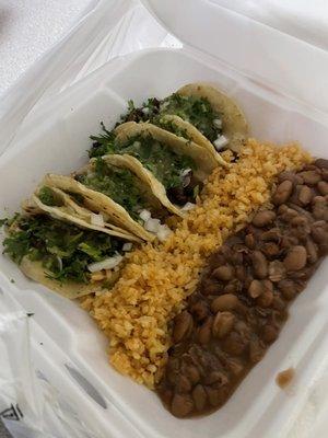 Carne asada street tacos!