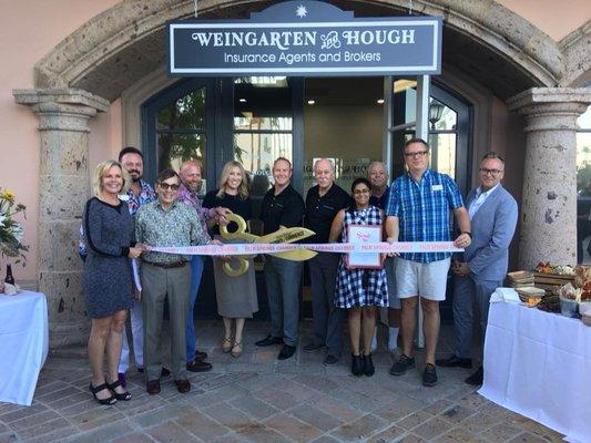 Weingarten & Hough Insurance Agency celebrated its 83rd Anniversary at a Palm Springs Chamber of Commerce Ribbon Cutting and Reception.