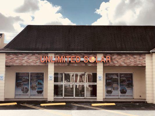 Unlimited Solar storefront