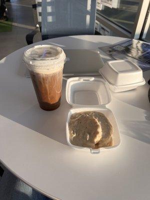 Salted Caramel Cold Brew with Biscuits and Gravy