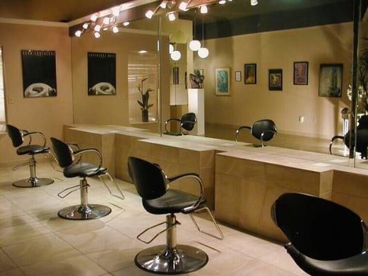 Luxe's Styling Station and Color Bar