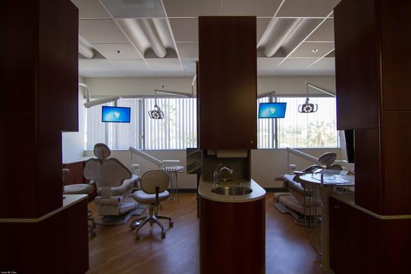 Window view and/or online entertainment, both available to help make your appointment seem to go by faster.