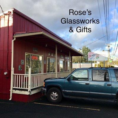 Rose's Glassworks & Gifts, SW Portland. They have all sorts of glass classes.