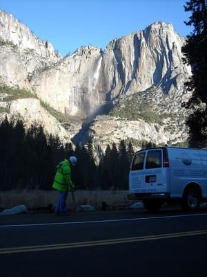 Utility locating in beautiful Yosemite