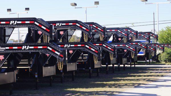 Hotshot Gooseneck Flatbed Trailers for Sale. PJ Trailers