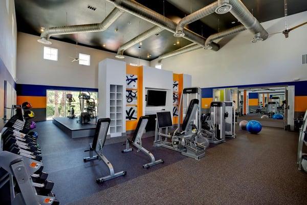 Enjoy the convenience of no gym membership fees by taking advantage of our great fitness center!