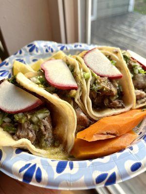 The carne asada is good, but don't sleep on the carnitas tacos.