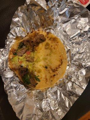 Carne Asada Street Taco. Looks like they just throw it together