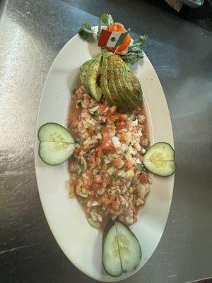 Ceviche estilo Sinaloa delicioso