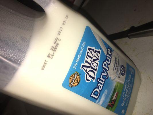 Milk is poisoned!!!! Always expired! I almost got the stomach flu!