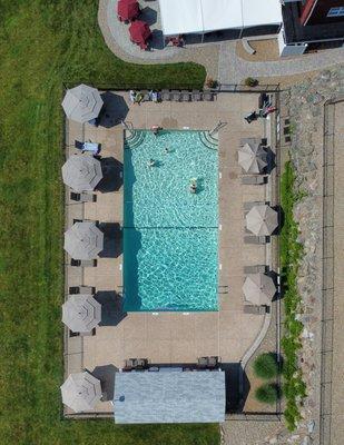 Overhead shot of The Vista Pool