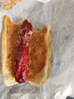 Every Picture Tells a Story, and this is a very sad story of what is alleged to be a chili dog from bills.