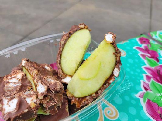 Rocky Road Caramel Apple