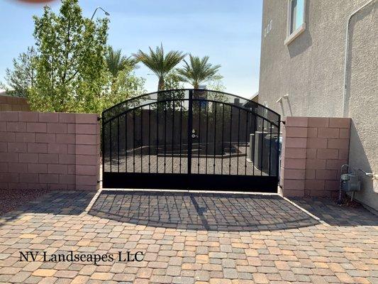 Wrought Iron gate we had one of our subcontractors help create.